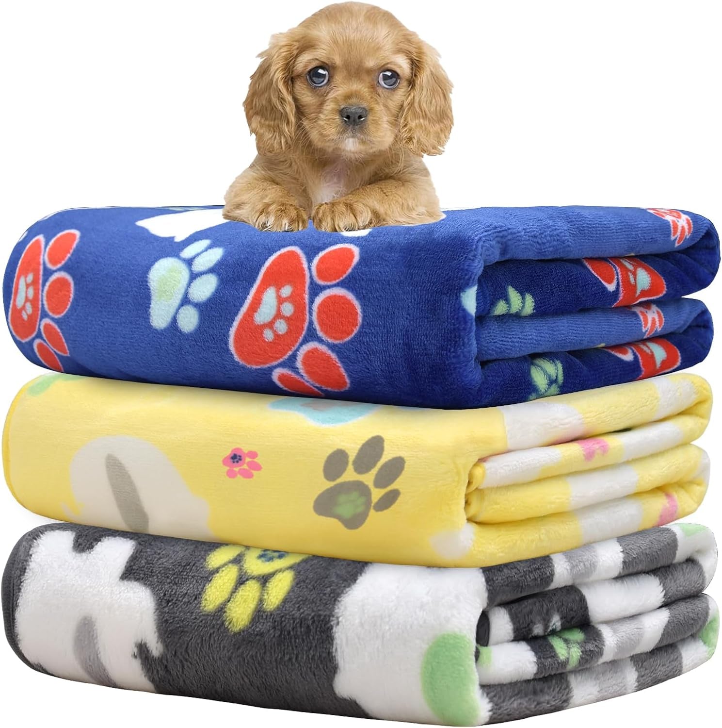rezutan-dog-blankets-for-3-pack-large-medium-pet-cat-soft-fuzzy-washable-blanket-comfort-flannel-suitable-for-dogs-kennels-beds-sofas-furniture-gifts-puppy-essentials-41-x-31-inch-black