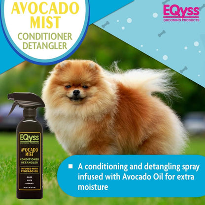 Eqyss Avocado Mist Pet Spray Conditioner - Shines, Conditions, and Reduces Shedding, Weightless Leave in Spray - for Dogs, Cats, Puppies - Oil and Silicone Free, Ph Balanced, USA Made2