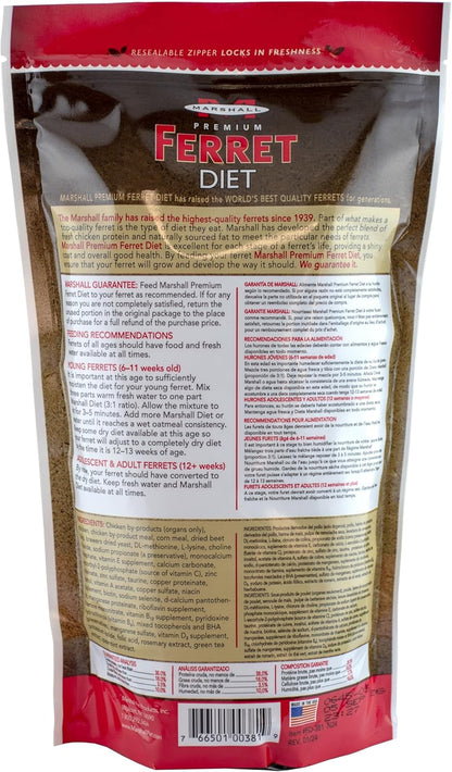 Marshall Premium Ferret Diet Dry Food – 22 Oz – Supports Digestion, Energy & Muscle Maintenance – Balanced Small Animal Food with Vitamins & Essential Minerals2