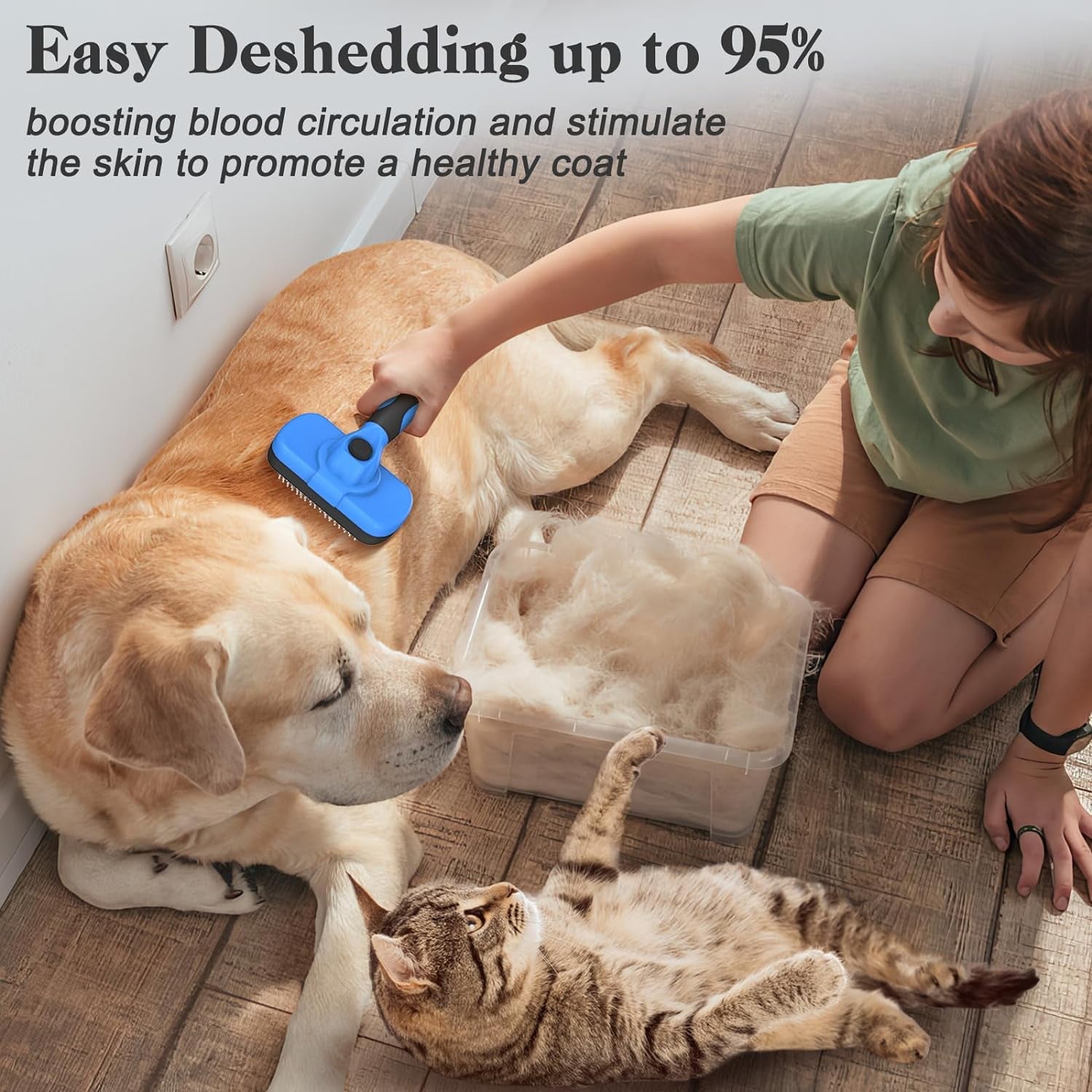 swihauk-self-cleaning-slicker-brush-skin-friendly-deshedding-grooming-tool-for-dogs-cats-suitable-for-shedding-haired-pets-with-pet-supplies-accessories-blue