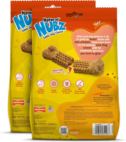 Nylabone Nubz Natural Dog Treats Made with Real Chicken, Large, 40 Count | Long Lasting Dog Chews, Made in the USA, Limited Ingredients, Highly Digestible, Dog Dental Treats for Large Dogs 30+ Lbs11