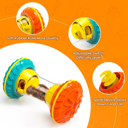 Boyoyo Interactive Dog Toys, Dog Puzzle Toys for Smart, Dog Enrichment Toy to Keep Them Busy, Treat Dispensing Toy Slow Puzzles Feeder, Yellow3