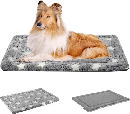 EMPSIGN Dog Crate Pad for 42"X28" Dog Crate, Star Pattern/Grey | Reversible Kennel Mat (Cool & Warm), Machine Washable, Cozy Star Pattern Sleeping Pad, All-Season Pet Bed9