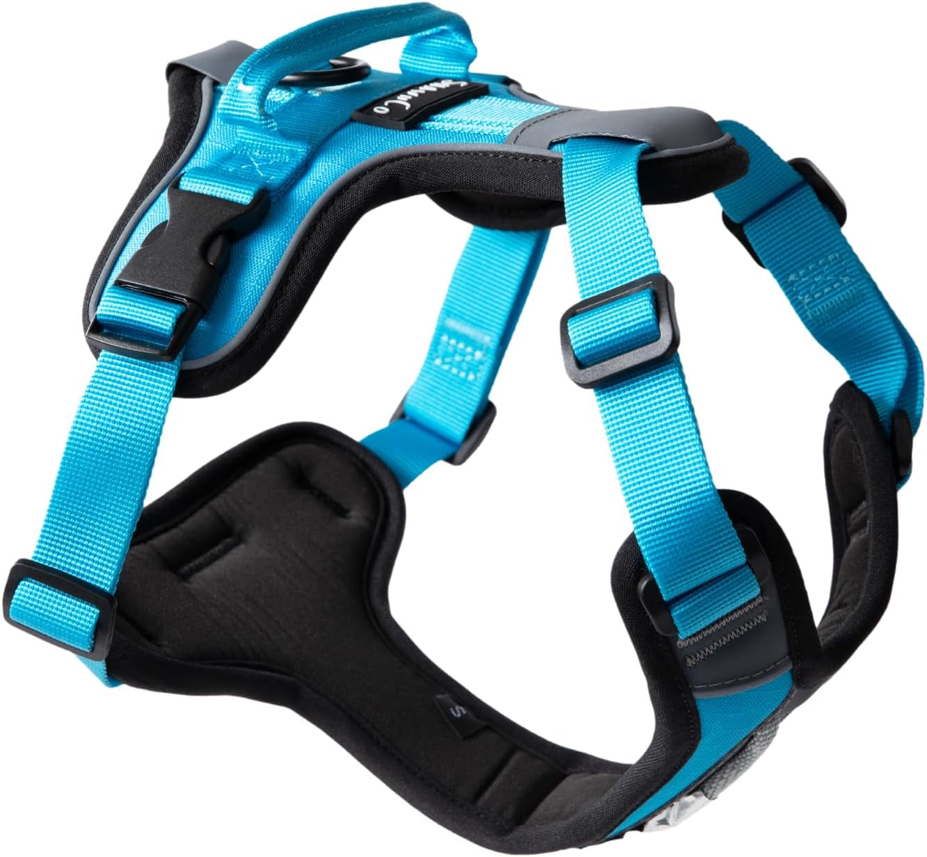 shawnco-basecamp-dog-harness-no-pull-pet-vest-with-3-leash-clips-padded-reflective-lightweight-and-adjustable-harness-with-handle-for-small-medium-and-large-dogs-icy-lilac-m