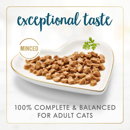 Purina Fancy Feast Senior Wet Cat Food 7 Years plus Tuna Feast in Gravy Minced - (Pack of 24) 3 Oz. Cans3