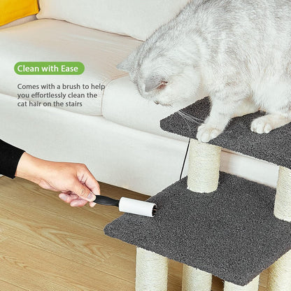 Pawque Dog Stairs & Cat Scratching Post Pet Steps for High Beds Couch | High-Strength Boards Holds up to 150 Lbs for Indoor Small Cats Kittens Dogs Climbing Playing, 3 Combination Options, 3 Steps7