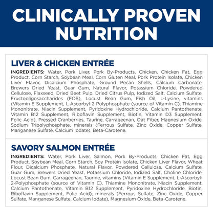 Hill'S Science Diet Kitten Formula Wet Cat Food Variety Pack | #1 Veterinarian Recommended, Liver & Chicken and Minced Salmon, 2.9 Oz. Cans, 12-Pack5