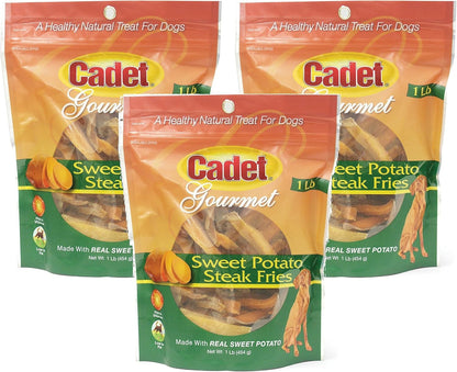 Cadet Gourmet Sweet Potato Steak Fries Dog Treats, 1 Lb | 100% Real Sweet Potato, Healthy Natural Chewy Dog Treats, Single Ingredient, Dog Training Treats, for Small & Large Dogs13