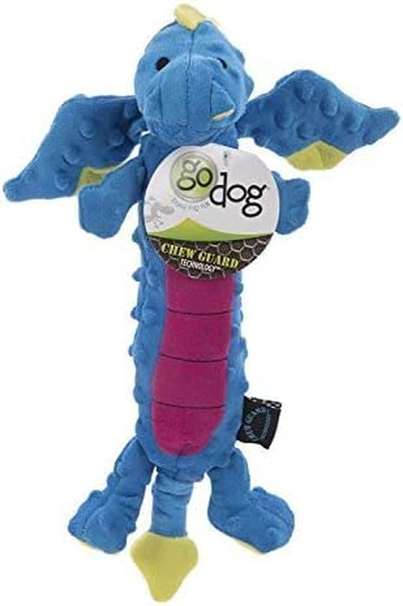 godog-bubble-plush-dragons-squeaky-dog-toy-chew-guard-technology-coral-large