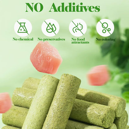30G Cat Grass Sticks, Freeze Dried Cats Grass Teething Stick, Edible Cat Chew Toy for Teeth Cleaning Dental Health and Hairball Removal5