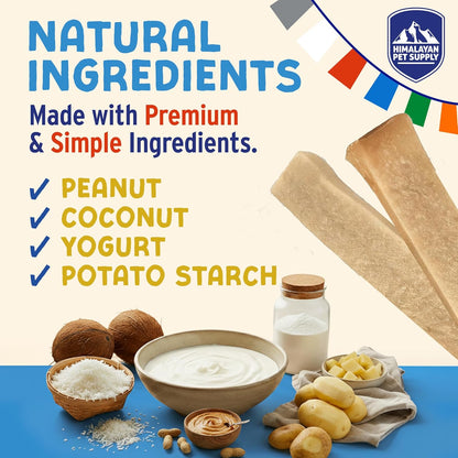 Himalayan Dog Chew Yogurt Sticks, Probiotic Treats, Peanut Butter, 5 Treats | Dog Chews with Prebiotics, Probiotics & Protein, Digestive Support, Lactose & Gluten Free, Natural Dog Treats for All Breeds4