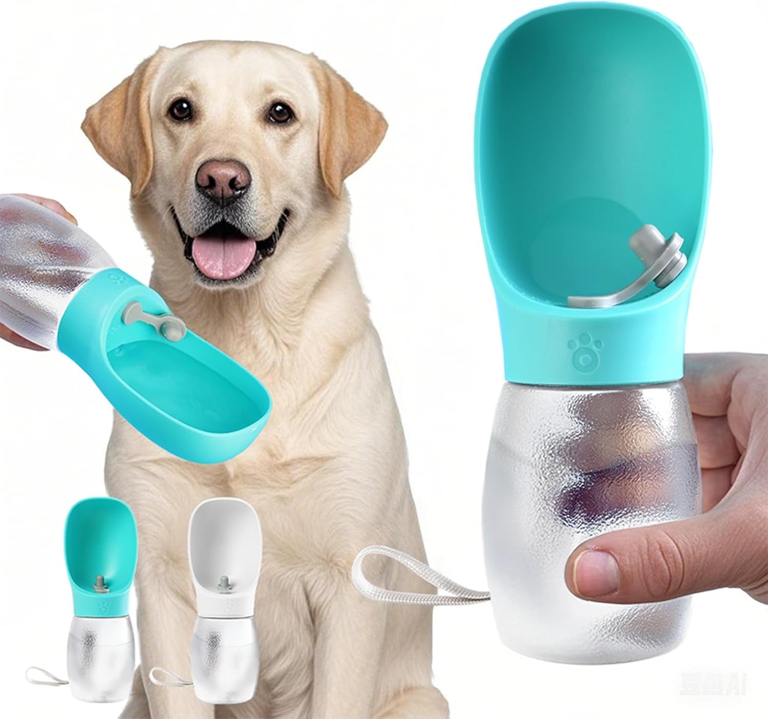 kalimdor-dog-water-bottle-leak-proof-portable-puppy-water-dispenser-with-drinking-feeder-dog-walking-accessories-for-pets-outdoor-walking-hiking-travel-food-grade-plastic