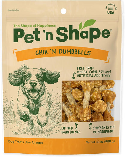 Pet 'N Shape Chik 'N Rice Dumbbells - Natural Dog Treats, Chicken, 1 Pound12