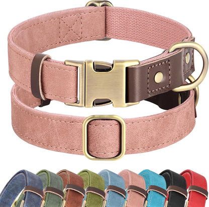 Didog PU Leather Dog Collar for Small Dogs Puppy, Soft Lining, Green S | All-Day Comfort for Daily Walks and Backyard Play, Quick Release Metal Buckle for Easy on & Off, D-Ring for Leash, Easy Clean19