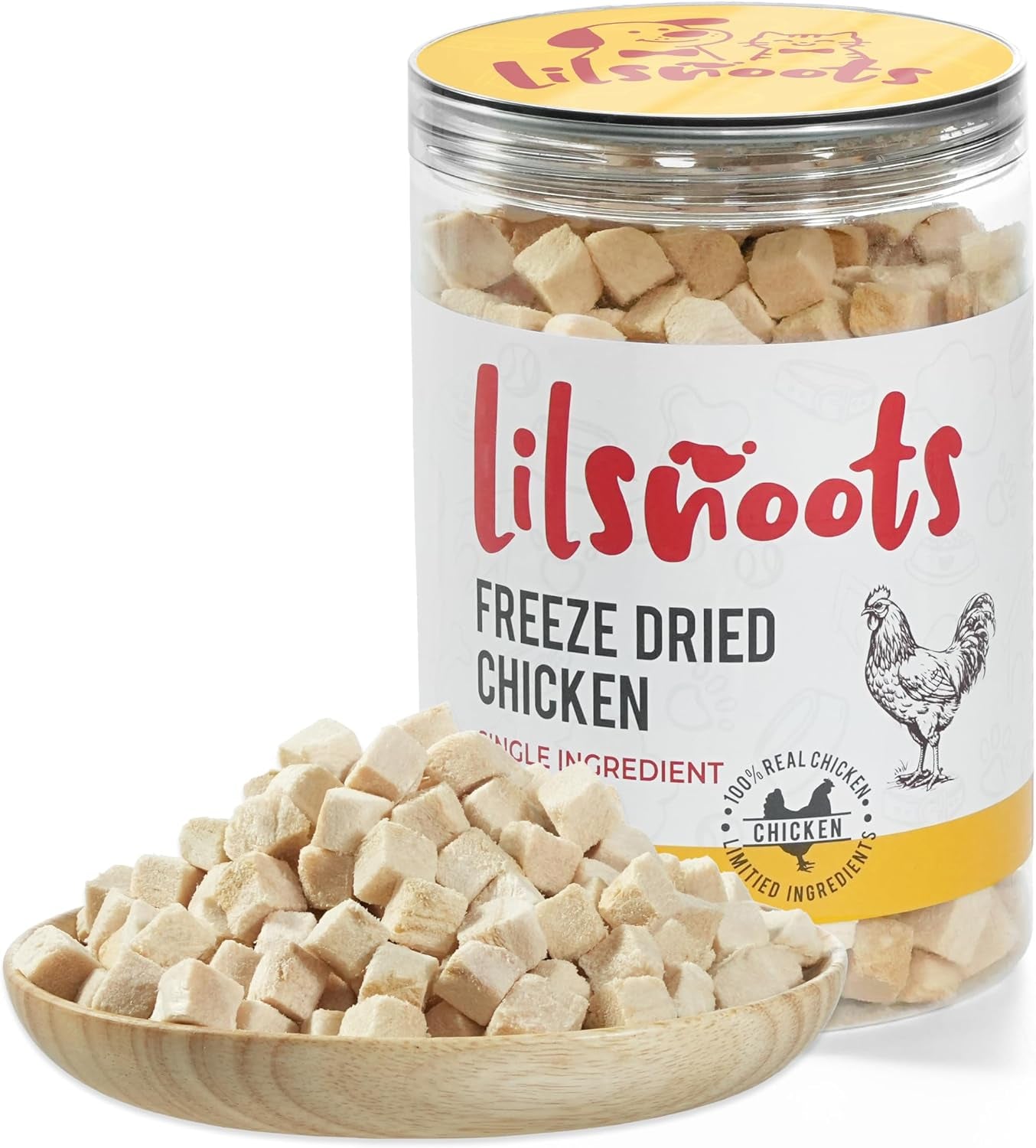 freeze-dried-chicken-dog-treats-cat-treats-single-ingredient-raw-chicken-pettreats-training-treats-food-meal-topper-rawhide-free-freeze-dried-chicken-high-protein-5-6oz