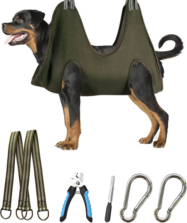Kkiimatt 10 in 1 Pet Grooming Hammock Harness with Nail Clippers/Trimmer, Nail File, Dog Hammock/Grooming Sling for Nail Trimming/Clipping11