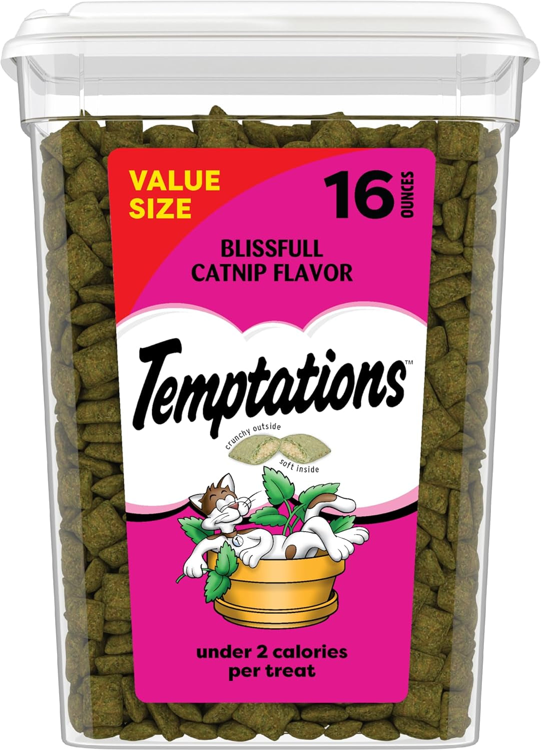 temptations-classic-crunchy-cat-treats-blissful-catnip-16-oz-under-2-calories-per-treat-crunchy-outside-soft-inside-resealable-tub-snack-or-food-topper-100-complete-balanced