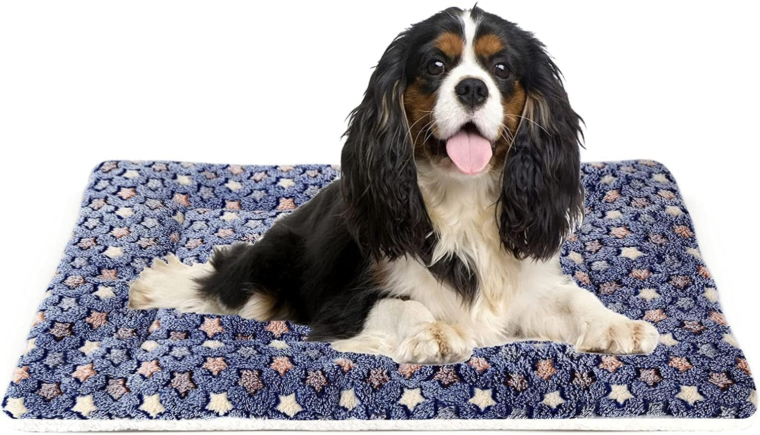 mora-pets-dog-crate-pad-ultra-soft-pet-bed-with-cute-star-print-washable-mat-for-large-medium-small-dogs-reversible-fleece-kennel-liner-cat-bed-23-x-18-inch-brown