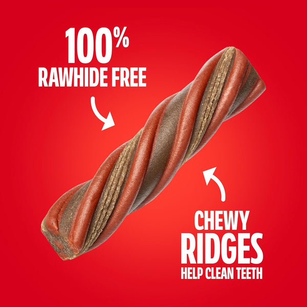 Milk-Bone Comfort Chews, Unique Chewy Texture & Real Beef, 16 Dog Chews | 40.8-Oz. Bag, for Dogs 15-75 Lbs., Rawhide-Free Dog Chews, Made with Real Beef4