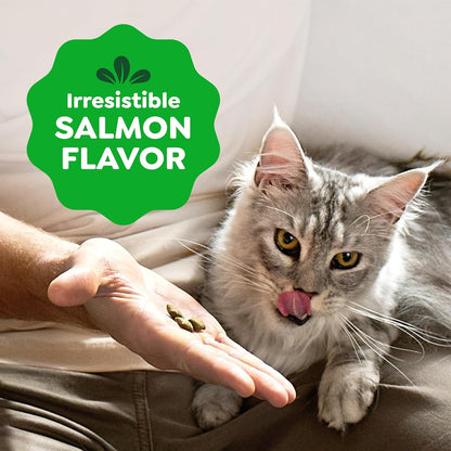 Greenies Feline Smartbites Skin & Fur Health Cat Treats, Salmon, 4.6 Oz | Fish Oil & Flaxseed, Omega-3S, No Artificial Flavors or Preservatives, under 2 Calories per Treat, Crunchy & Soft7