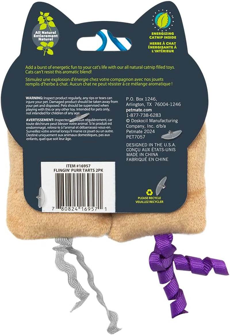 quirky-kitty-flingin-purr-tarts-catnip-filled-interactive-cat-toys-2-pack-pastry-themed-pair-made-for-tossing-games-sparks-batting-chasing-and-playful-energy-in-felines-during-active-daily-sessions