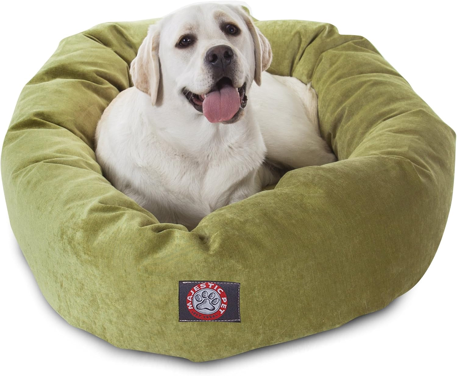 majestic-pet-40-inch-micro-velvet-calming-dog-bed-washable-cozy-soft-round-dog-bed-with-spine-for-head-support-fluffy-donut-dog-bed-40x29x9-inch-round-pet-bed-large-pearl