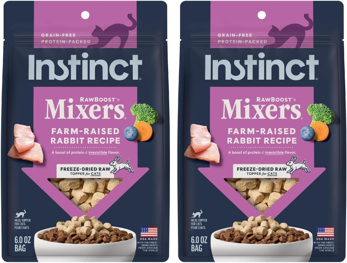 instinct-freeze-dried-mixers-cat-food-toppers-digestive-health-5-5-oz-freeze-dried-raw-meal-topper-or-treat-functional-whole-foods-fiber-and-probiotics-for-gut-support