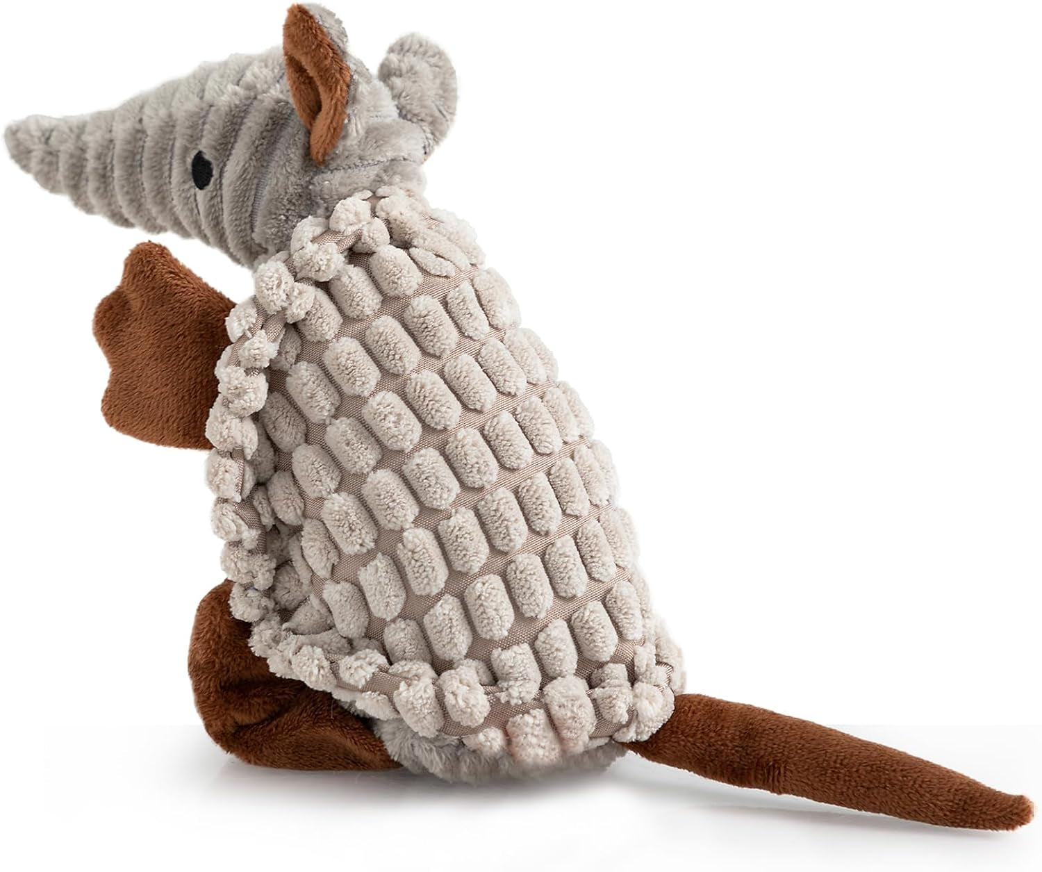 hollypet-plush-dog-squeaky-toy-stuffed-armadillo-animal-pet-puppy-chew-toys-with-clean-teeth-for-small-medium-large-all-breed-sizes-dogs-gray-8-in