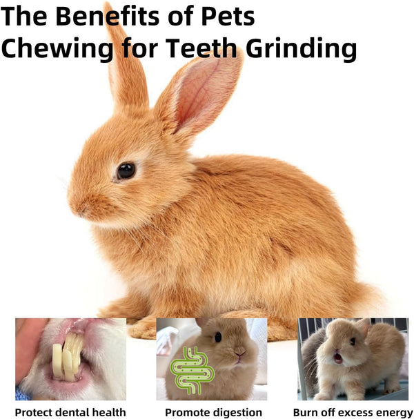 Rabbit Chew Toys, Toys for Guinea Pigs & Hamsters - Natural Chew Sticks & Balls Set for Small Animals, Dental Care Treats for Chinchillas, Bunny - 20+ Toys for Teeth Health (32 Pieces)3