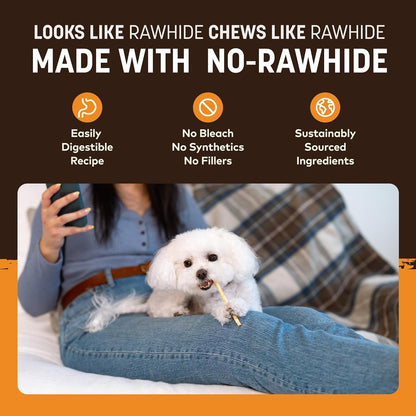 Earth Animal No Hide Stix - Rawhide Free Dog Chews Sticks 20 Count Chicken | Small Sticks Chicken Flavored Natural Rawhide Free Long Lasting Dog Chews - Treats for Small Dogs and Cats4