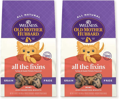 Old Mother Hubbard Wellness P-Nuttier Dog Biscuits, Natural, Training Treats, Peanut Butter Flavor, Mini Size, (20 Ounce Bag)10