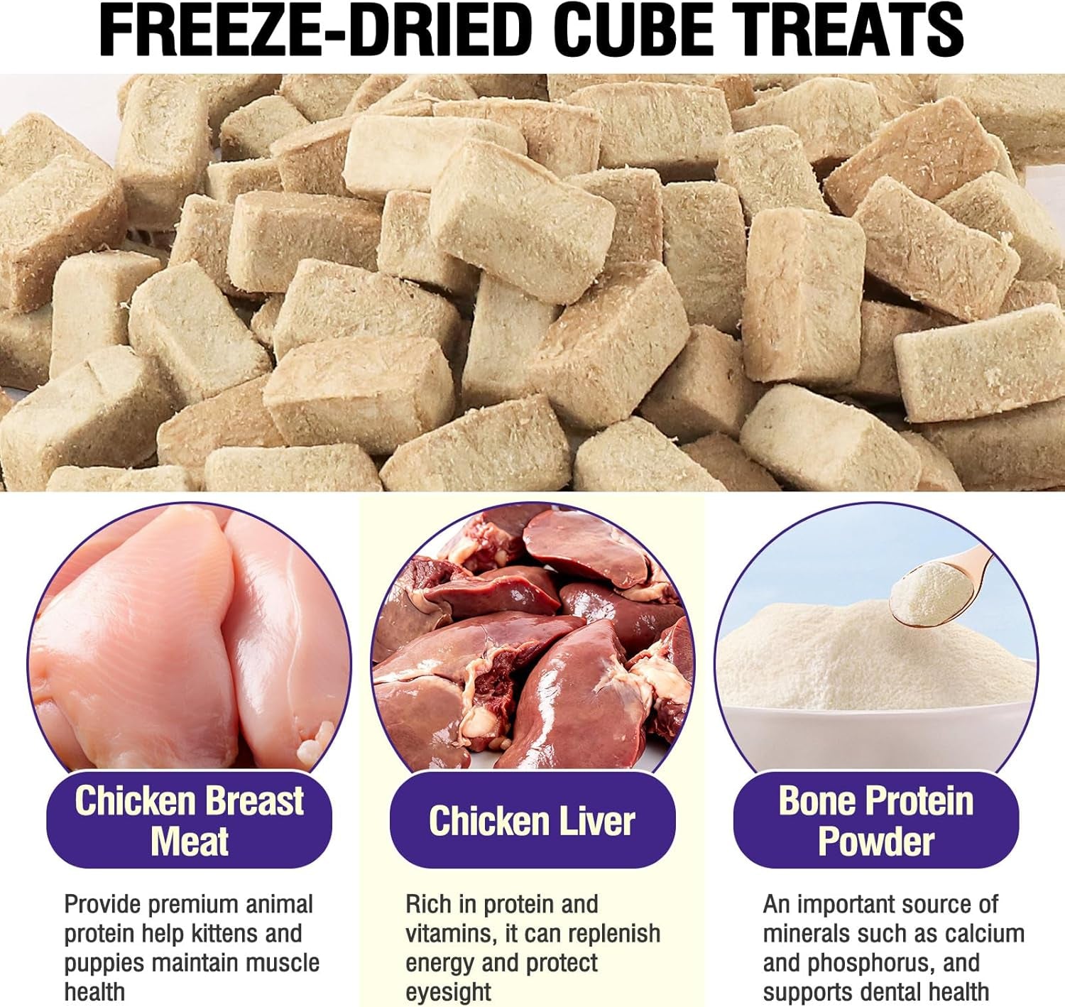 freeze-dried-chicken-cat-treats-100g-natural-chicken-cube-snacks-high-protein-grain-free-healthy-dog-treats-for-daily-hip-joint-care-pet-training-reward-snack
