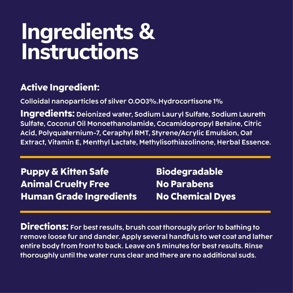 Miracle Vet Medicated Dog Shampoo for Itchy Skin Relief - Antifungal for Dog Allergy Relief, Yeast Infection, Hot Spot & Dry Skin Anti-Itch Treatment Wash - Hydrocortisone (16 Oz)8