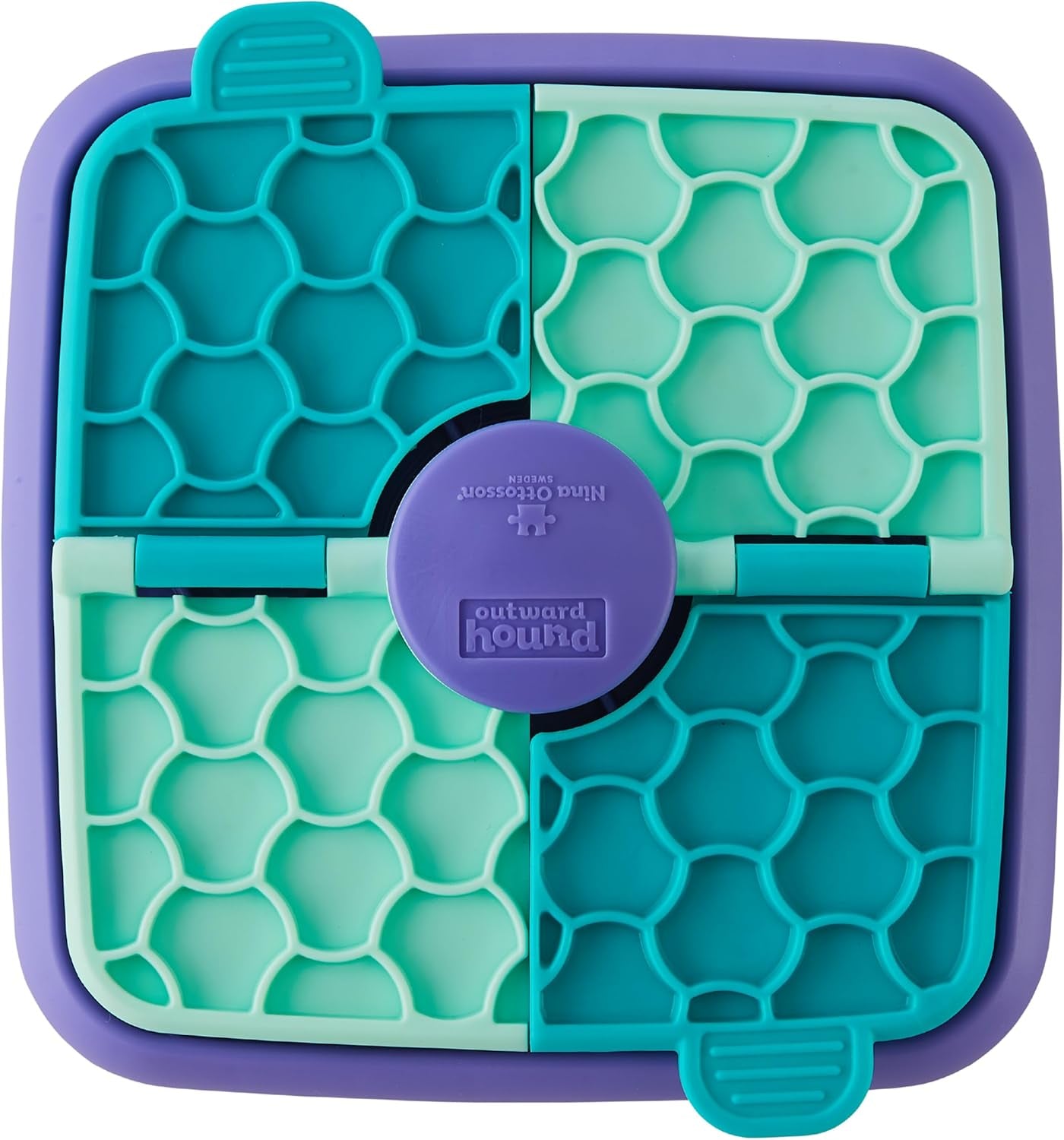 outward-hound-by-nina-ottosson-lickin-layers-3-in-1-interactive-dog-feeder-puzzle-lick-mat-slow-feeder-bowl-mental-stimulation-toy-for-medium-large-dogs-2-cup-capacity-10-4-in-x-2-8-in