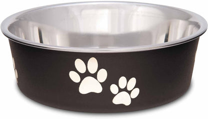 Loving Pets Bella Dog Bowls- Stainless Steel Dog & Cat Bowls - Spill Proof Dog Food Bowl, Cat Bowl, Puppy Essentials & Pet Supplies Great for Home & Travel (Medium 20-35 Lbs, Blueberry)26