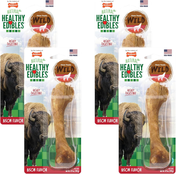 Nylabone Healthy Edibles Wild Dog Treats, Bison Flavor, Large | Natural Dog Chew Bones, Made in USA, Highly Digestible Dog Chews, Long Lasting Chews for Large Dogs up to 50 Lbs11