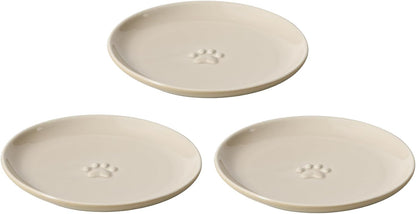 Havniva Elevated Cat Bowls, Cat Food and Water Bowl Set, Ceramic Cat Bowl | Raised Cat Food Bowls, Whisker Friendly, 5.6” Shallow Cat Dishes + 6” Wide Cat Plates, Non-Slip Wood Stand, Two Heights9