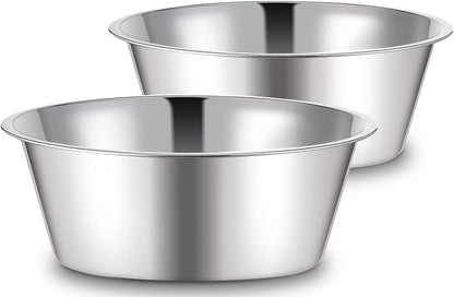 URBUDDIES 1.1 Gallon Extra Large Stainless Steel Dog Water Bowls, 2 Pack8