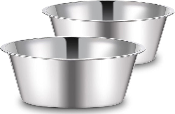 URBUDDIES 1.1 Gallon Extra Large Stainless Steel Dog Water Bowls, 2 Pack8