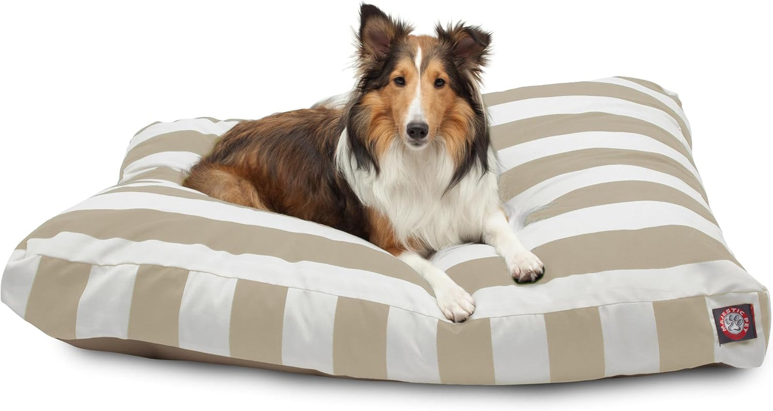 majestic-pet-stripes-rectangle-medium-dog-bed-washable-non-slip-comfy-pet-bed-dog-crate-bed-with-removable-washable-cover-dog-kennel-bed-for-sleeping-polyester-fiber-medium-black