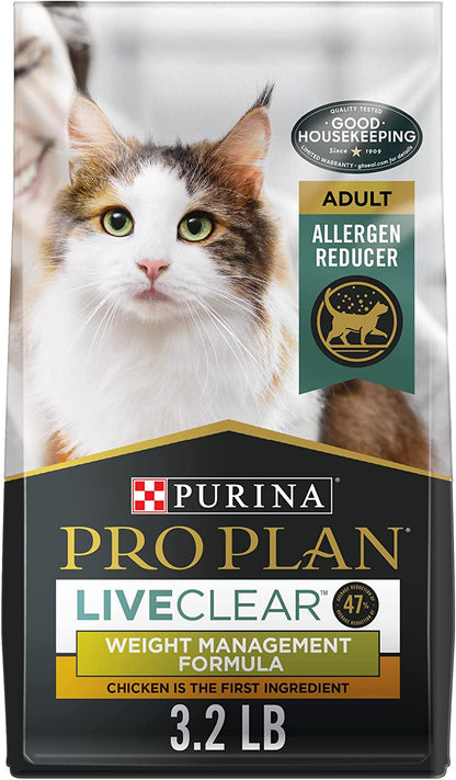 Purina Pro Plan Liveclear Cat Food Weight Management and Cat Allergen Reducer Chicken and Rice Formula - 5.5 Lb. Bag13