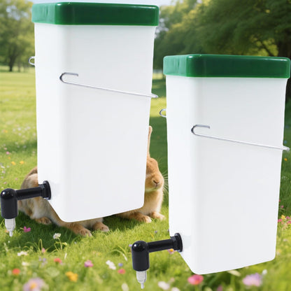 2Pack Rabbit Water Bottle for Cage, 32Oz Small Animal Water Dispenser Water Bottle for Small Pet/Bunny/Ferret/Hamster/Guinea Pig/Rabbit/Chinchilla/Mouse/Rat/Gerbil (Clear, 2 Pack 32 Ounce)1