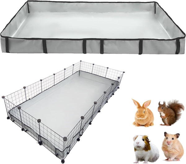 DZWLKJ Guinea Pig Cage Liner Tarp Bottom Waterproof and Washable.Available in 22 Sizes. Base Also for Rabbits, Bunny, Chinchesillas, Hedgehog, Ferrets and Other Small Animals(24X48 Inches)16
