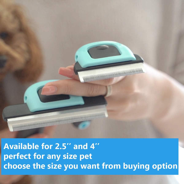Cat Brush & Cat Comb for Shedding, 2.5Inch Blue - Hair Brush for Long Hair and Short Hair, Pet Grooming Tool for Small to Medium Dogs and Cats, Detangle, Eco Friendly, Weekly Grooming5