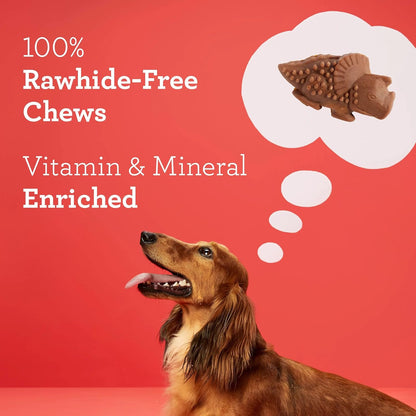 Dreambone Chicken Dinochews Dog Treats, Daily Rawhide-Free Chew, Digests Safely and Completely, with Real Protein, Chicken and Veggies, 14 Count8