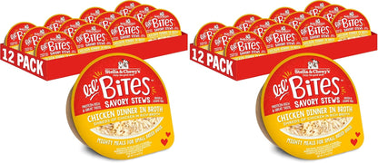 Stella & Chewy'S Lil Bites Savory Stews for Small Breeds Chicken Dinner in Broth, 2.7 Oz. Cups (Pack of 12)12