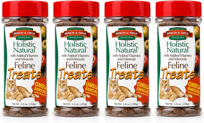 Bench & Field Holistic Natural Healthy Kitty Cat Treats | Crunchy Fish-Shaped Bites | Delicious Seafood Flavored Snack, 3-Ounce (Pack of 3 Bottles)14