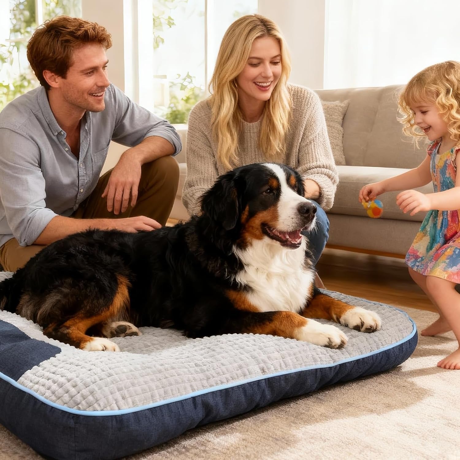 xl-dog-bed-for-large-dogs-up-to-110-lbs-orthopedic-extra-giant-dog-sofa-with-thick-plush-crate-mat-bolster-pillow-fluffy-washable-bed-for-senior-arthritic-dogs-non-slip-bottom-grey-47x37