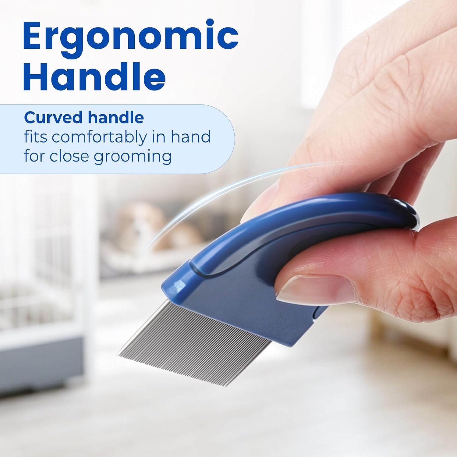prime-pets-flea-comb-for-dogs-and-cats-stainless-steel-pet-grooming-comb-for-flea-checks-dander-loose-hair-and-tear-stain-debris