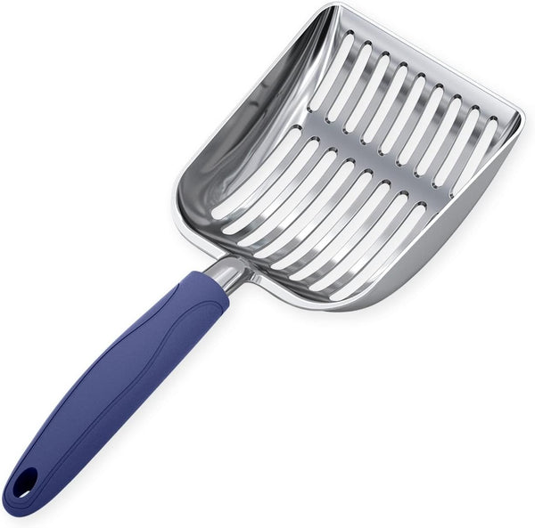 Wepet Cat Litter Scoop, Aluminum Alloy Sifter, Kitty Metal Scooper, Deep Shovel, Long Handle, Poop Sifting, Kitten Pooper Lifter, Durable, Heavy Duty, for Litter Box16